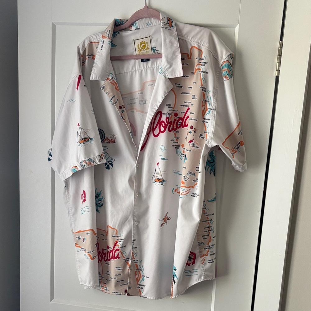 RSVLTS Ace Ventura Tom Ace Florida KUNUFLEX Button Down Shirt